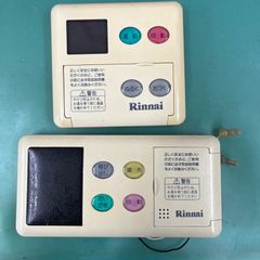 リンナイ　給湯器　BC-60V2・MC-60V2　浴室と台所の中古リモコンセット