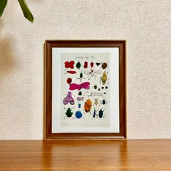 新品☆額縁付アートポスター(BRUCE MCGAW GRAPHICS)☆アンディ・ウォーホル（Andy Warhol）☆ポップアート☆Happy Bug Day, 1954☆昆虫☆156