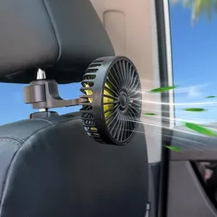 【新着商品】車載扇風機 最新型 卓上扇風機 ファン フロントリア両用 車 扇風機 車載ファン USBポート付き 3階段風量調節 熱中症に 低騒音 360度回転 省エネ 5枚羽根 扇風機最大風速テスト5.218m/s 長さ140cmのUSBカーファン 空気循 1