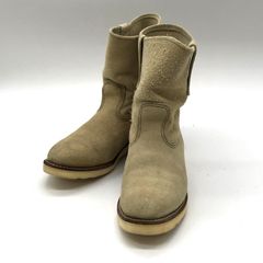 Red Wing ペコスブーツ 8168 ワークブーツ スエード 9インチ PECOS BOOTS カジュアル US8.5 26.5 ベージュ レッドウィング 靴 B11788◆