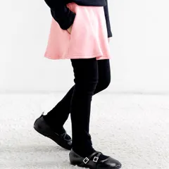 Bee【♪クーポン利用で20％OFF♪】スカッツ◇ピンク◇韓国子供服 韓国子ども服 韓国こども服 キッズ 女の子 裏起毛 レギンス ストレッチ 100 110 120 130 140 150