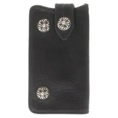 CHROME HEARTS (クロムハーツ) KEY CASE/キーケース クロスボタンレザーキーケース ブラックのサムネイル