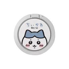 iFace Finger Ring Holder ちいかわ スマホリング 薄型 フラットタイプ(ハチワレ/アップ)【iPhone/Android対応 360度回転 リングホルダー アイフェイス 落下防止 スタンド スマートフォン リング ホールドリング】