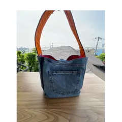 ユーズドデニムリメイク　ワンショルダー トートバッグ