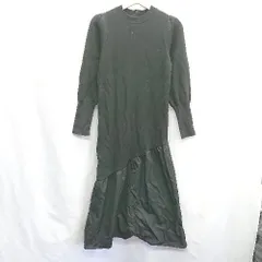 ◇ ViS ビス 長袖 ロング丈 ワンピース サイズF ブラック レディース E  【1407180051126】