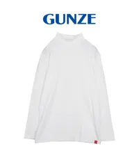 新品 未使用 GUNZE グンゼ HOT MAGIC 綿のチカラ メンズ ハイネック ロンT 516560【メール便】 ホワイト