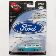【中古】ミニカー 1/64 CUSTOM 50s FORD WAGRON(グリーン×ホワイト) 「100% Hot Wheels Ford Series」 [B2273]