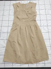 ◇ Θ 美品 エージー バイ アクアガール シンプル系 ノースリーブ 膝丈 ワンピース サイズM ブラウン系 レディース E  【1508060023858】のサムネイル