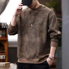 [M]秋冬 コーデ メンズ  服 シンプル ファッション オシャレ 大人 かっこいい 大きいサイズ ストリート 紳士服 ラウンドネック スウェットシャツ 薄手 ウェイストランド トップス ニット シャツ