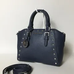 2508-249｜美品｜マイケルコース 2WAYバッグ ネイビー スタッズ