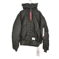 ダブルタップス WTAPS アルファ ALPHA N-2B CORE SPEC ミリタリー フライトジャケット ファー付きブルゾン L カーキ TA0690-9019 ☆AA★のサムネイル