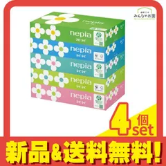 ネピア ネピネピティシュ ボックスティッシュ 300枚(150組)× 5箱パック 4個セット まとめ売り