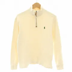 ラルフローレン RALPH LAUREN ハーフジップニット スウェット トレーナー ハイネック 長袖 ポニー刺繍 アイボリー 0467376 /YT