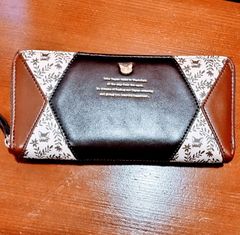 【 ベベダヤン 】猫のダヤン 長財布（ダイヤミモザ）茶色