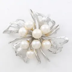 シルバー ブローチ ペンダントトップ パール 総重量約13.3g