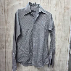 10 S99221 BURBERRY BLACK LABEL バーバリー 長袖 カットソー 千鳥柄  ロゴ 刺繍 38 Mサイズ 三陽商会 衣類 レディース