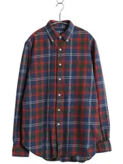 【お得なクーポン配布中!】 00s ラルフローレン チェック 長袖 ボタンダウン シャツ メンズ M オールド ポロ 長袖シャツ コットン ワンポイント マルチカラー ゆったり