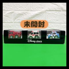 【未開封】ディズニーストア　チョロQ　消防車　パトカー　救急車　ミッキーマウス