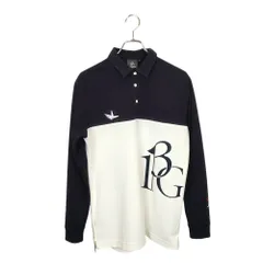 1PIU1UGUALE3 GOLF ウノピゥウノウグァーレトレ ゴルフ 113 ADP GOLF L/S POLO SEPARATE LOGO 長袖 ポロシャツ GDT008 POE381 5 L ネイビー×ホワイト