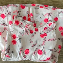 bonpoint ボンポワン⭐︎チェリー柄ピンクのワンピース⭐︎3A bonpoint ボンポワン⭐︎チェリー柄ピンクのワンピース⭐︎3A