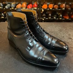 Crockett&Jones クロケット&ジョーンズ　パンチドキャップトゥダービーブーツ　UK7.5E