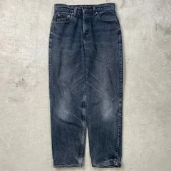 90年代 USA製 Levi's リーバイス 17560-0260 ブラックデニムパンツ ワイド テーパード レディースW29 メンズ 
