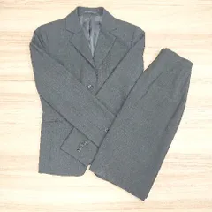 ◇ J.PRESS セットアップ　ビジネス　裏地　ショート丈 - ジャケット　スカート サイズ7 グレー系 レディース E  【1303020022847】