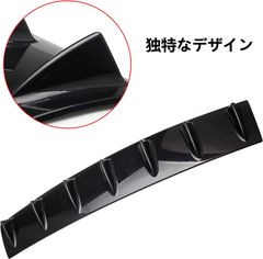 カー ユニバーサル リア スポイラー ディフューザー スポイラー シャーク フィン ABS ブラック