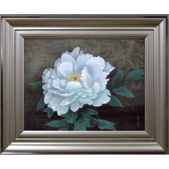高橋　天山（旧雅号：秀年）「富貴花」日本画10号共シール 院展同人 百貨店個展多数 師：今野忠一 小竹美術 真作保証