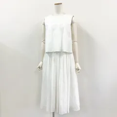 [極美品] FOXEY フォクシーNY ホワイト 半袖ワンピース 40 ドレス 極美品] FOXEY フォクシーNY ホワイト 半袖ワンピース 40 ドレス