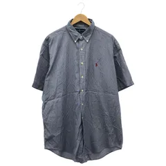 RALPH LAUREN (ラルフローレン) ② BDストライプS/Sシャツ CLASSIC FIT メンズ ブルー XL