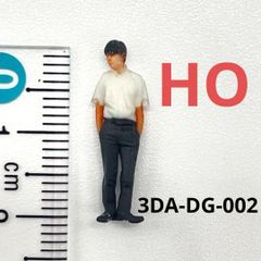 HOゲージ　1/80 3DA-DG-002 男子学生　フィギュア　1/64より小