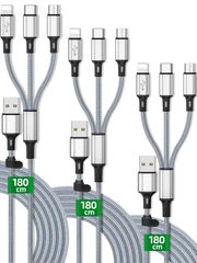 【即日発送】充電ケーブル 充電ケーブル 充電ケーブル マルチ 3in1 3in1 3in1 マルチ USB USB ケーブル ケーブル 充電 Micro 頑丈。3A急速 断線しにくい USBケーブル 同時充電 タブレット スマホ 1 in USB/Type-C