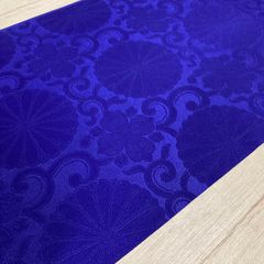 ジャガード和柄　青紫　40㎝幅×8ｍ