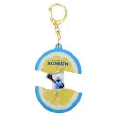 【メール便】パペットスンスン キーリング パカッとアクリルキーホルダー レモン PUPPET SUNSUN アクキー キャラクター グッズ 