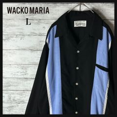 3522M【美品】ワコマリア☆3トーン 50'Sストライプ 長袖シャツ