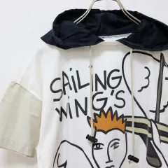 カステルバジャック Castelbajac sport プリント フーディー Tシャツ 844148nのサムネイル