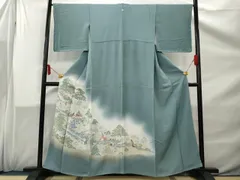 ◯C325正絹　袷　訪問着　寿光織　白樺　金糸　未使用しつけ付極美品　着物 miyagawa-kimono_sb15098