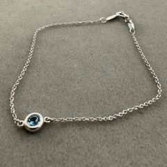 Tiffany ティファニー ブレスレット バイヤザード シルバー925 アクアマリン PERETTI ペレッティ
