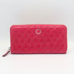 コーチ ピンク レザー シルバー金具 長財布 レディース 2000000 NSK OMI