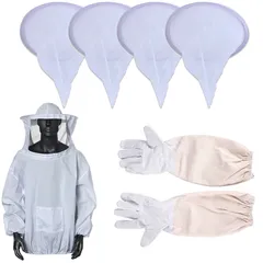 【人気商品】防護 養蜂用品 服 手袋 帽子 ネット 濾過 [Famimueno] はちみつ フィルター ハニー 防虫