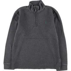 古着 ラルフローレン Ralph Lauren POLO by Ralph Lauren コットンニットハーフジップセーター レディースXL/eaa394553