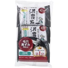 泥炭石 洗顔石鹸 100g×3個入のサムネイル