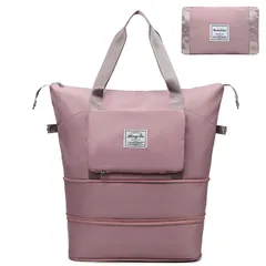 【特価セール】レディース 修学 2層まで拡張可能 旅行バッグ 1泊2日 2泊3日 3way 女性用 折り畳み 旅行カバン 55L 4泊5日 防水 アウトドア 大容量 ゴルフ 水泳 スポーツバック ボストンバッグ 乾湿分離 軽量 キャリーオンバッグ 折りたたみ