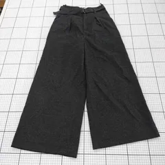 ◇ ⊇ any SiS エニィスィス チェック柄 ワイドパンツ サイズ2 ブラック ダークグレー系 レディース E  【1508060015662】