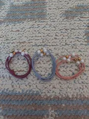 ヘア一ゴム(3色×各1個)  3個セット