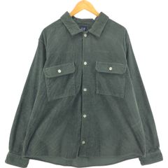 古着 00年代 ギャップ GAP ワイドカラー 長袖 コーデュロイシャツ メンズXL相当/eaa544367