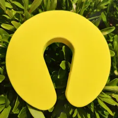 ☆ イエロー ☆ ドアストッパー ドアストッパー 室内 ドア ストッパー ドアクッション ドアストップ フィンガーガード スライドドアストッパー 指はさみ防止 指挟み防止 柔らかい 安全 セーフティ ベビー 赤ちゃん 子供 玄関 リビング 寝室 室内用のサムネイル