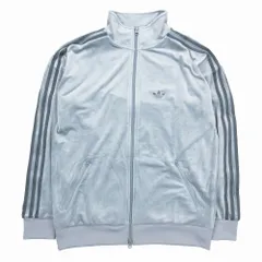 24SS アディダス adidas ベロア トラック ジャケット ライン ジャージー ジップアップ ブルゾン JM2271 XS グレー ur94 /SGW