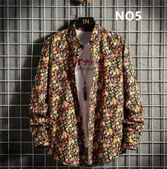 花柄シャツ アロハシャツ メンズ 長袖シャツ レデイース おしゃれ カジュアルシャツ 男女兼用 xyxzy104